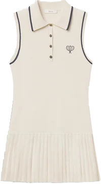 FRAME Tennis pleated mini dress