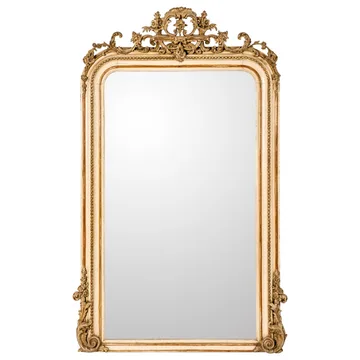Crested Gilded Mirror — product view