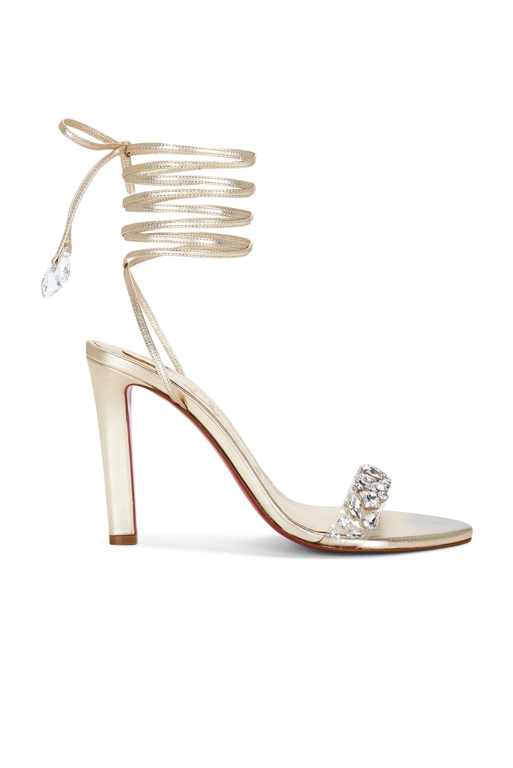 Christian Louboutin Fanny Jolly Sandals · Crystal / Platine