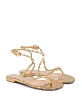 Gianvito Rossi Jungle Mamba flat sandals · Gold