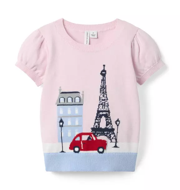 Mini · Janie and Jack Paris Sweater Top · Ballet Pink