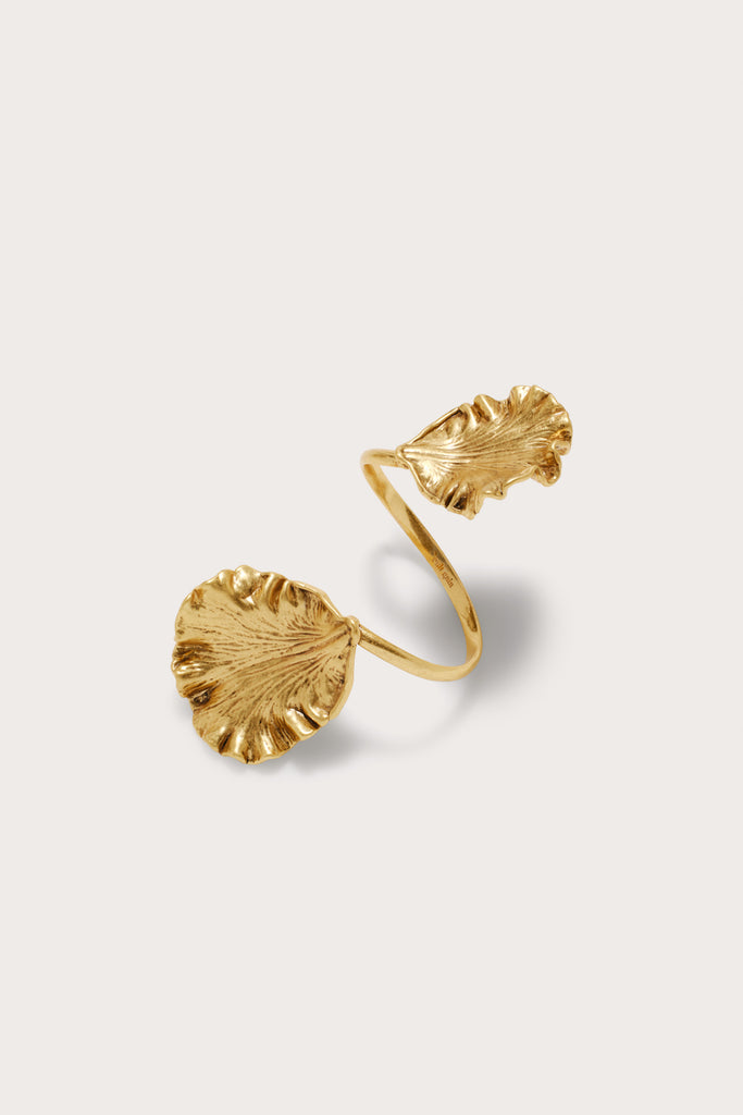 Cult Gaia Iris Leaf Cuff · Antique Brass