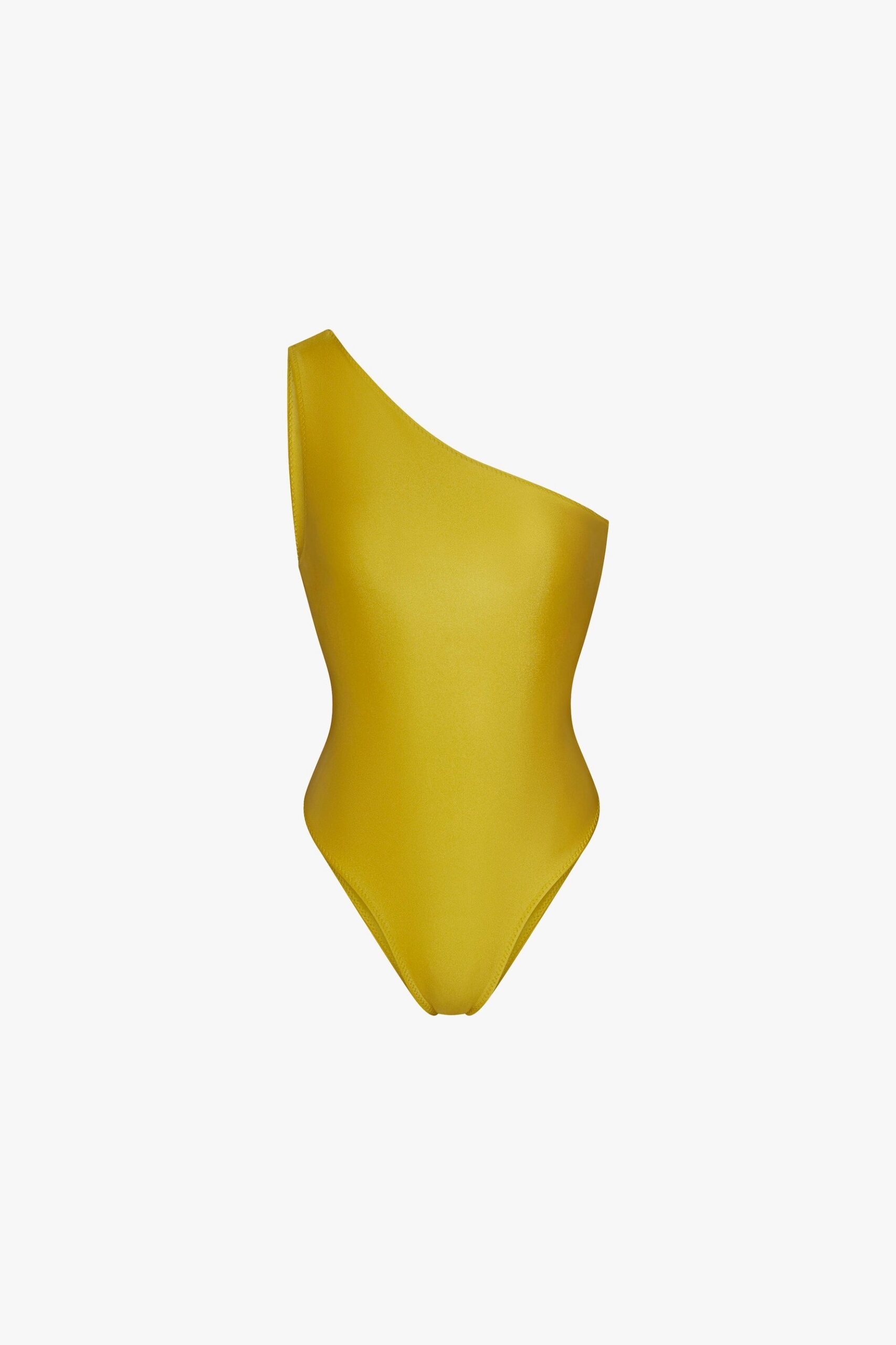 SAME One Shoulder One Piece · Chartreuse